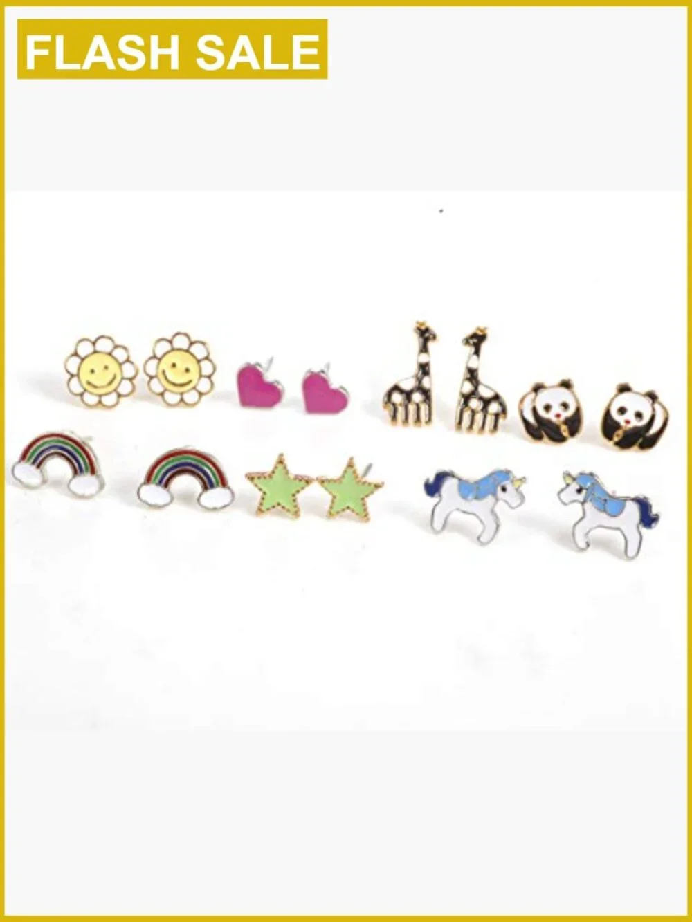 30 Pairs Hypoallergenic Stud Earrings for Sensitive Ears, Cute Assorted Set